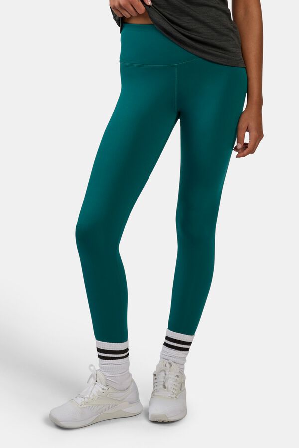 Reebok Malla entrenamiento cintura alta verde