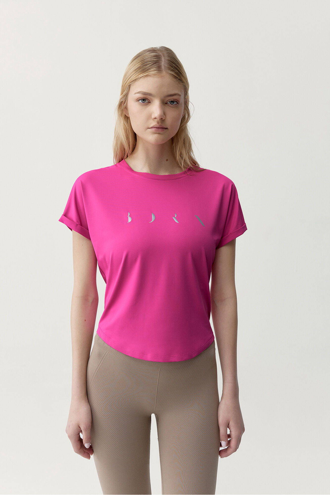 Born Living Yoga Camiseta deportiva Azami rosa fucsia