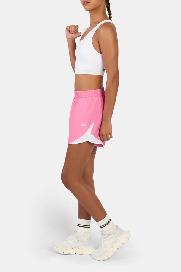 Reebok Pantal&oacute;n corto de entrenamiento rosa