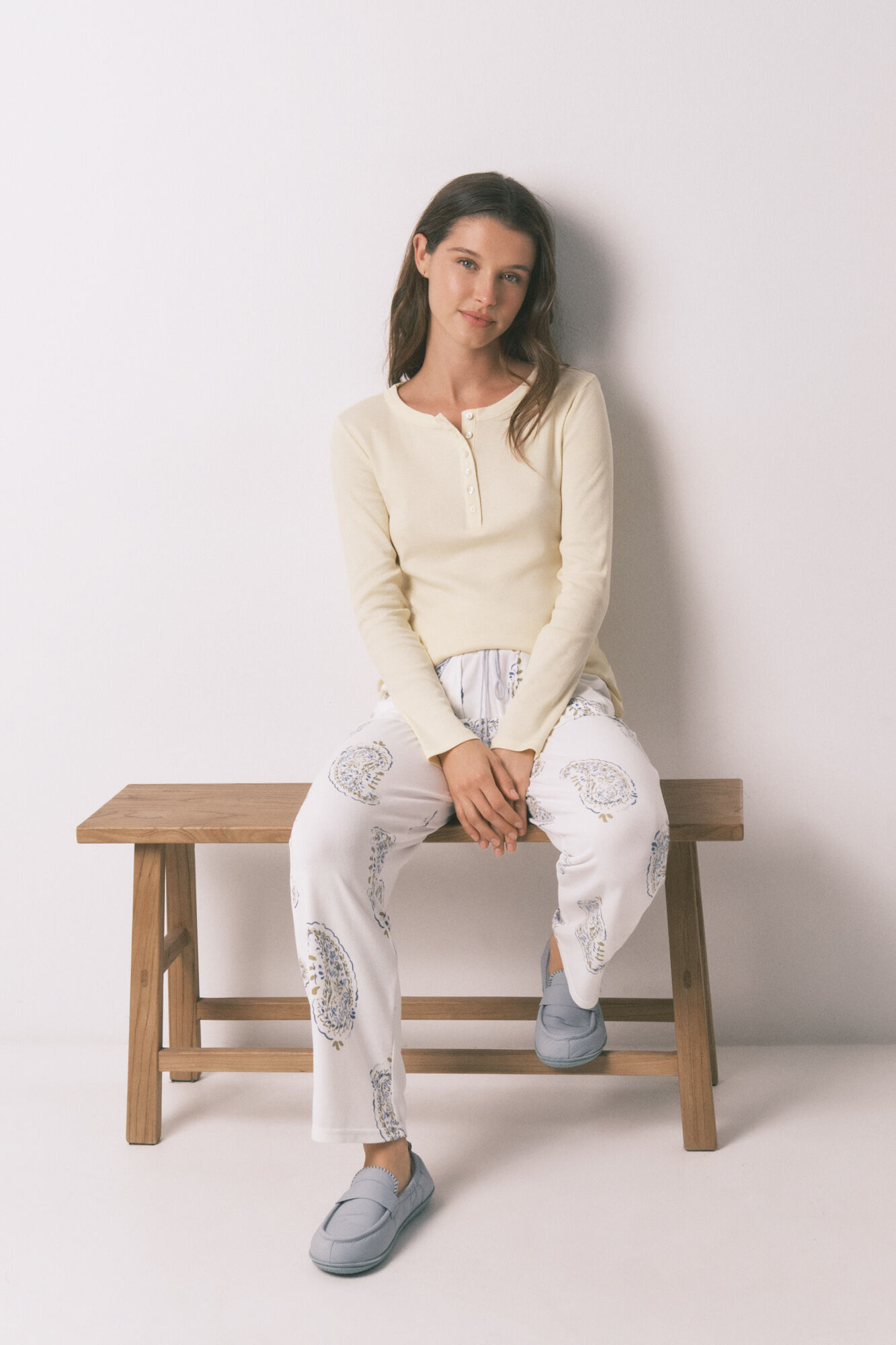 Women'secret Pantal&oacute;n largo estampado Paisley