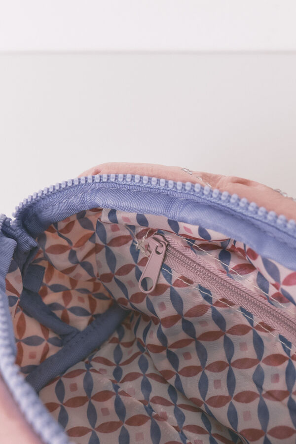 Women'secret Neceser mediano acolchado rosa lentejuelas  rosa