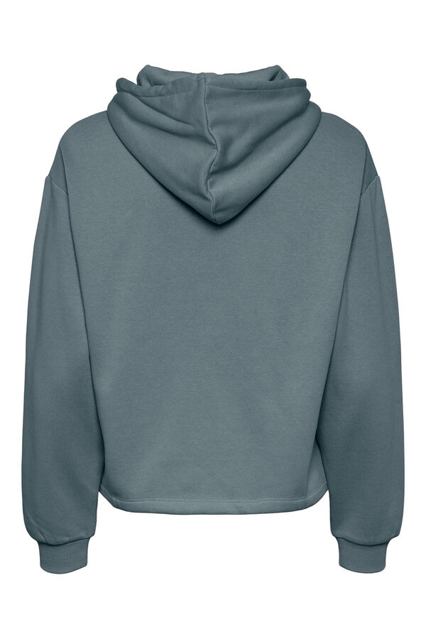 Pieces Sudadera b&aacute;sica capucha azul