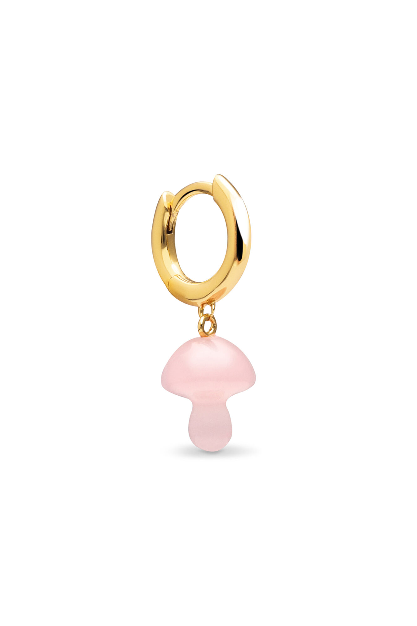 Singularu Pendiente Suelto Aro Seta Rosa Ba&ntilde;o Oro