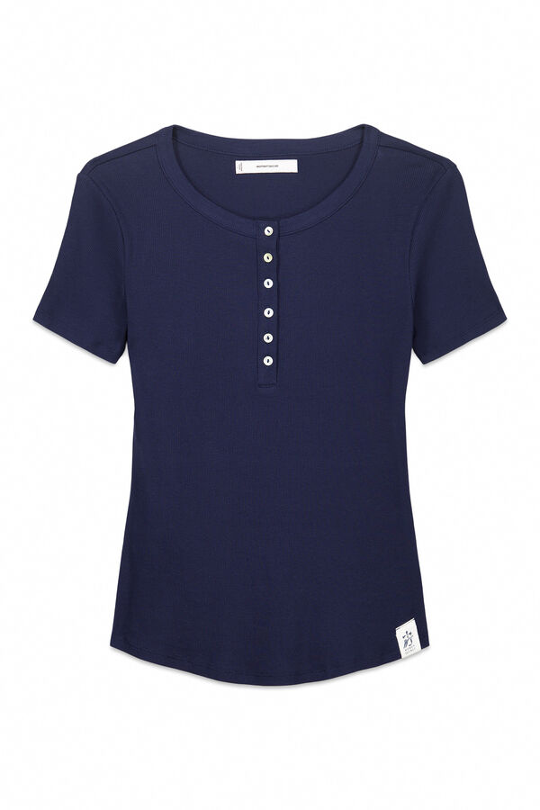 Women'secret Camiseta manga corta algod&oacute;n azul azul