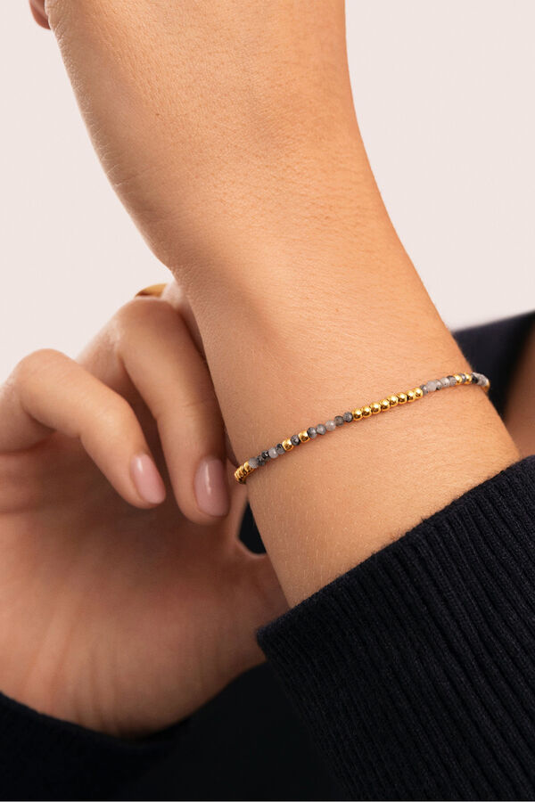 Singularu Pulsera Noche Acero Ba&ntilde;o Oro amarillo