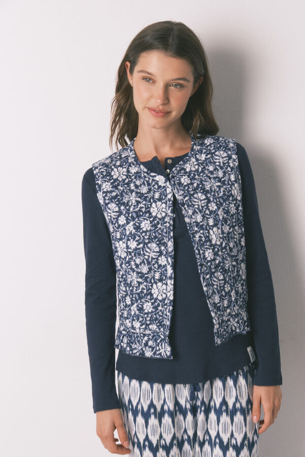 Women'secret Chaleco acolchado estampado boho estampado