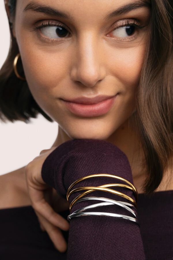 Singularu Brazalete Triple Diana Acero gris