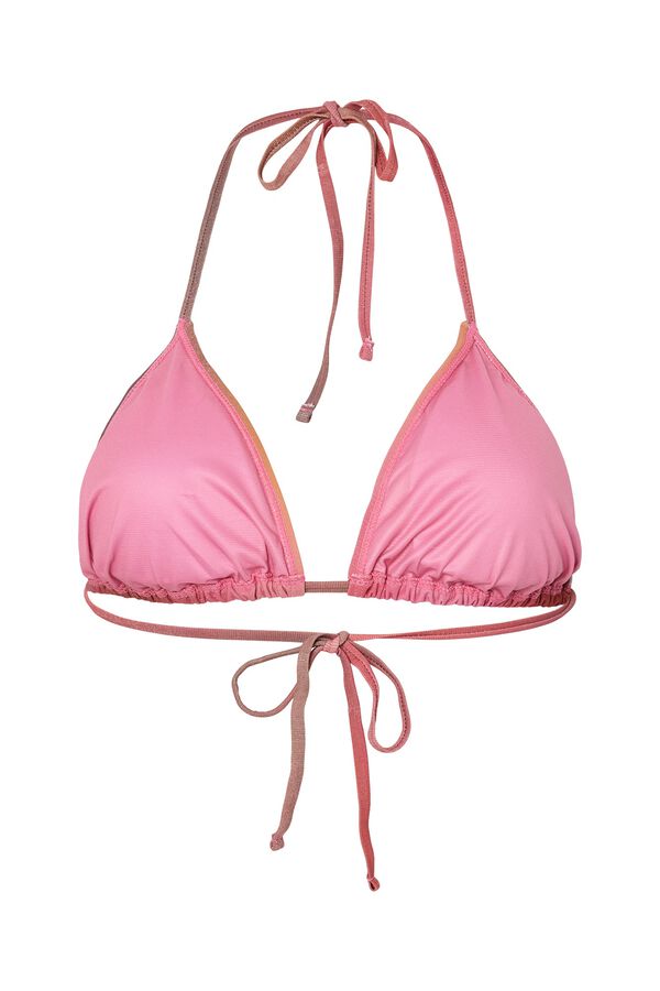 Pieces Top bikini glitter ajustable rojo