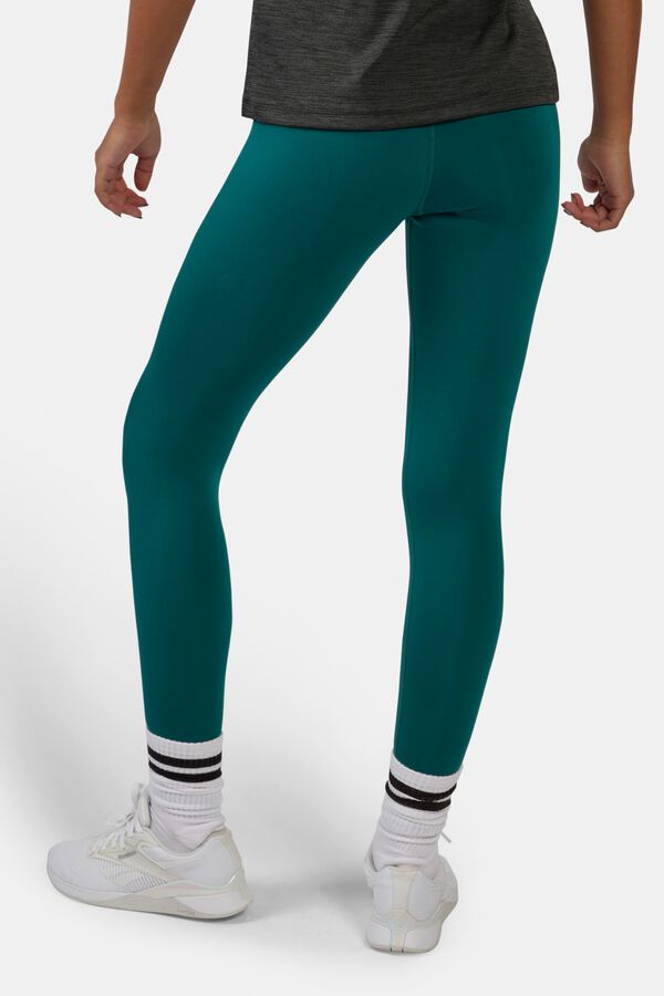 Reebok Malla entrenamiento cintura alta verde