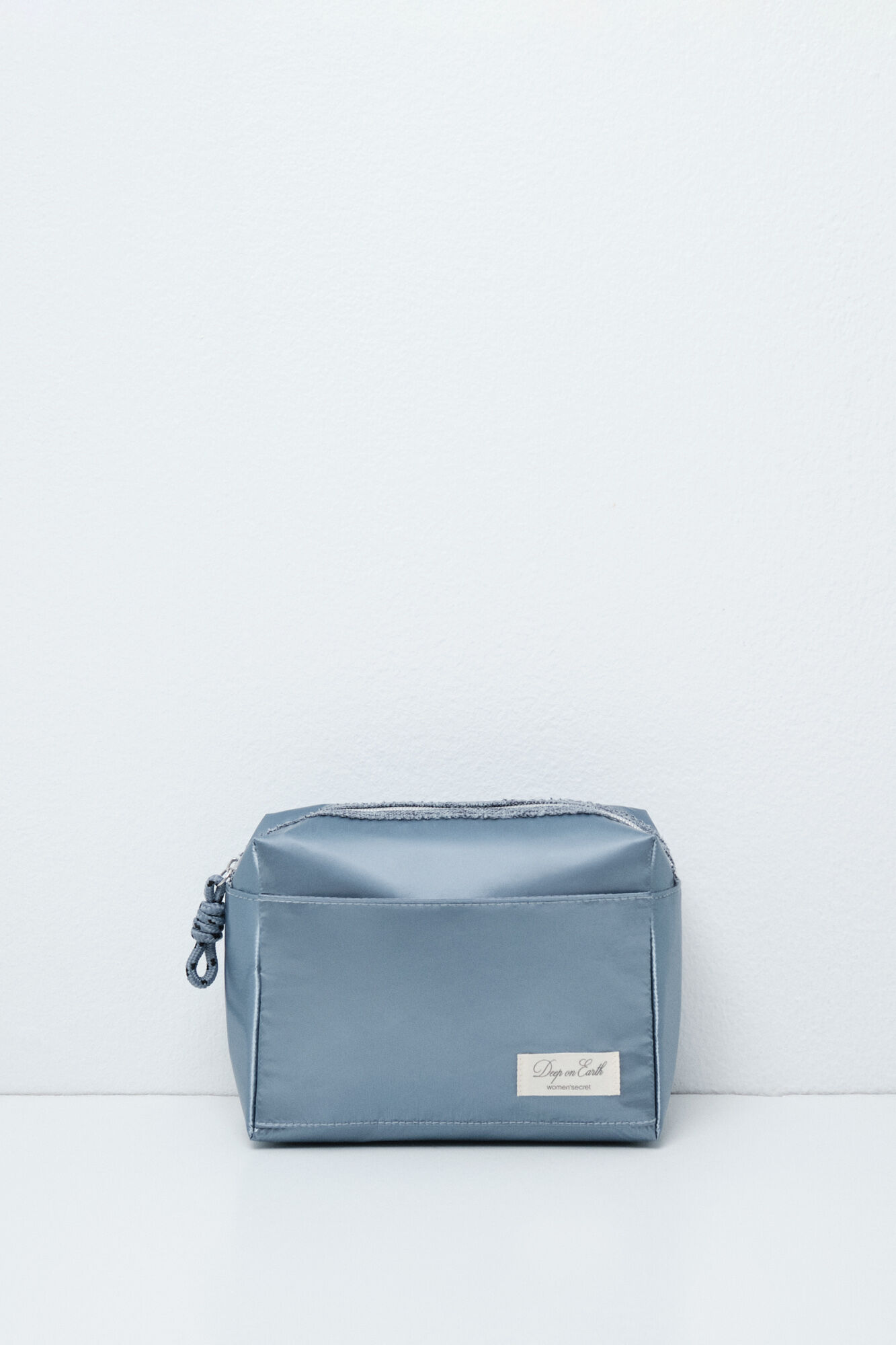 Women'secret Neceser mediano acolchado azul metalizado