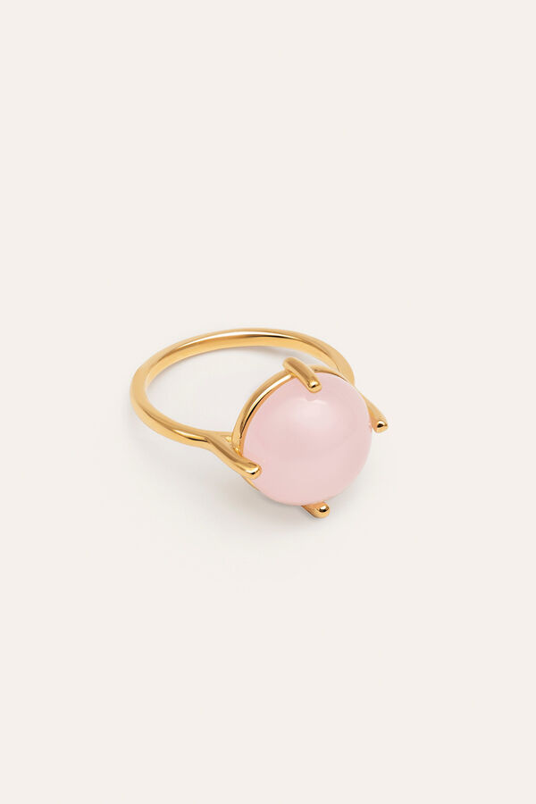 Singularu Anillo Celebrate Pink Ba&ntilde;o Oro amarillo