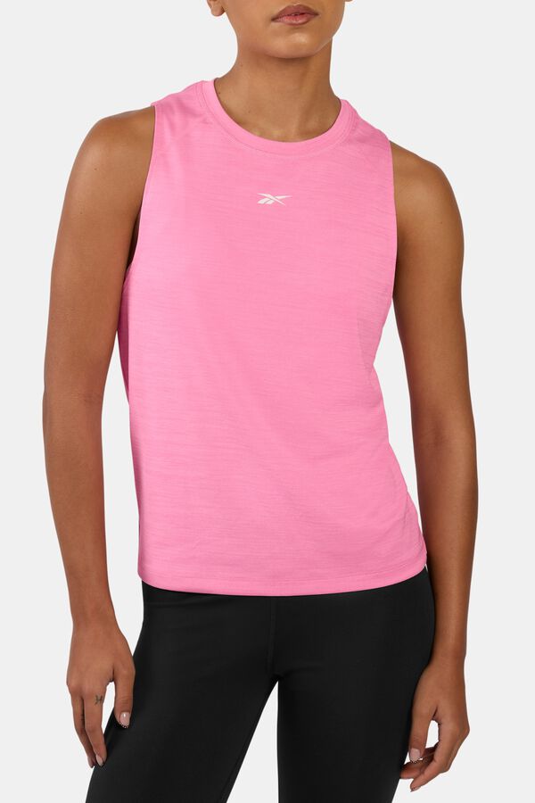 Reebok Camiseta sin mangas entrenamiento rosa