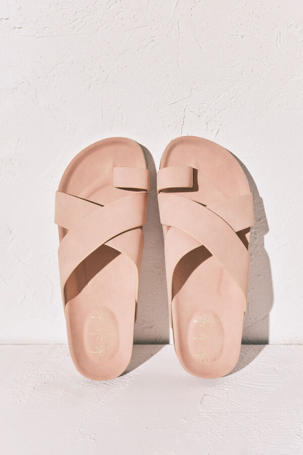Women'secret Sandalia bio tiras cruzadas rosa rosa