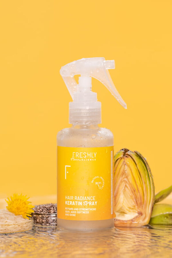 Freshly Cosmetics Hair Radiance Keratin Spray Capilar blanco