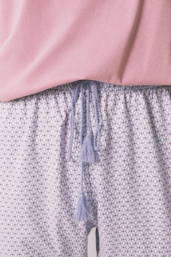 Women'secret Pantal&oacute;n skinny 100% algod&oacute;n print geom&eacute;trico estampado