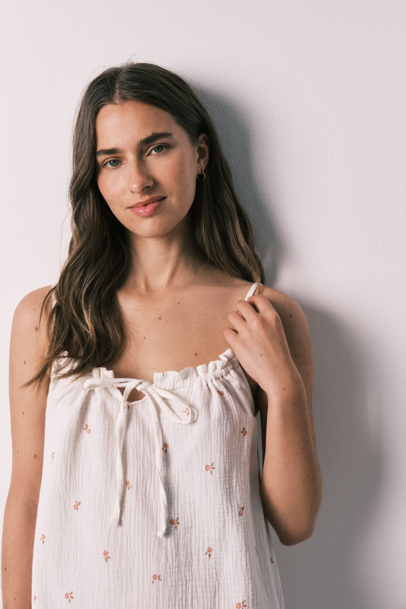 Women'secret Camis&oacute;n corto tirantes algod&oacute;n blanco