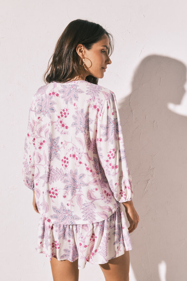 Women'secret Conjunto falda y camisola estampadas estampado