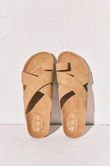 Women'secret Sandalias bio tiras cruzadas arena nude