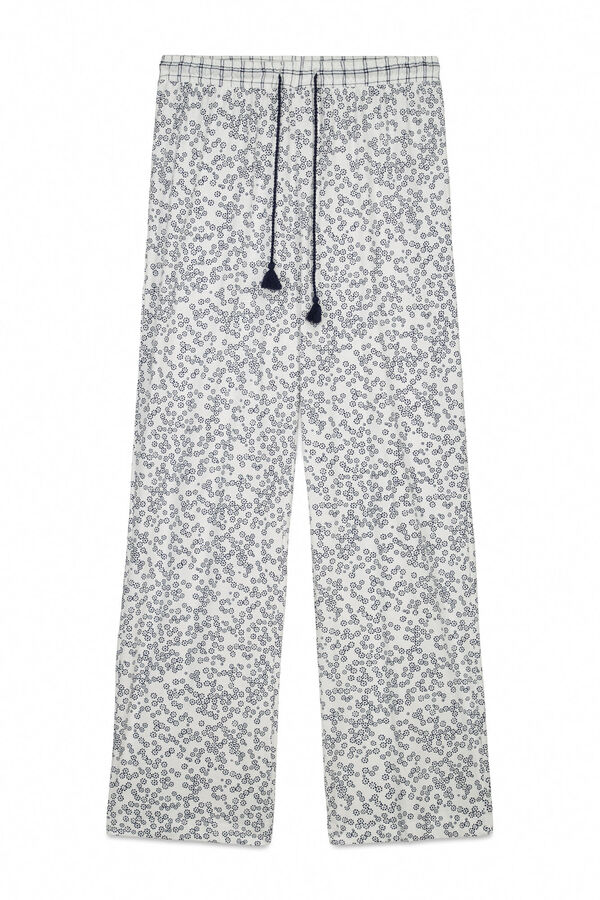 Women'secret Pantal&oacute;n largo algod&oacute;n estampado floral estampado