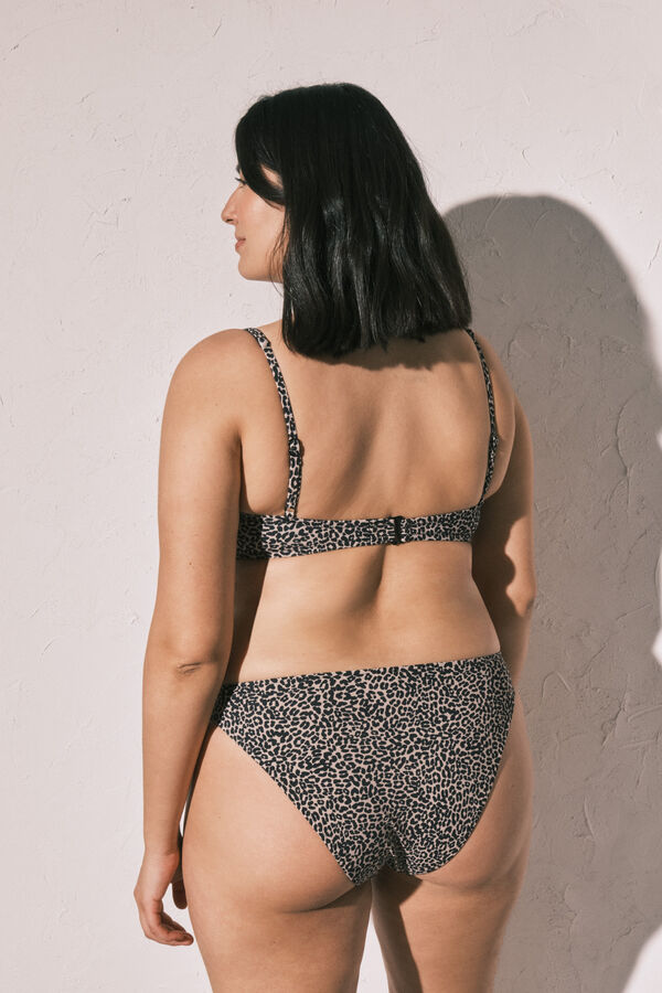 Women'secret Braga bikini cl&aacute;sica animal print leopardo blanco