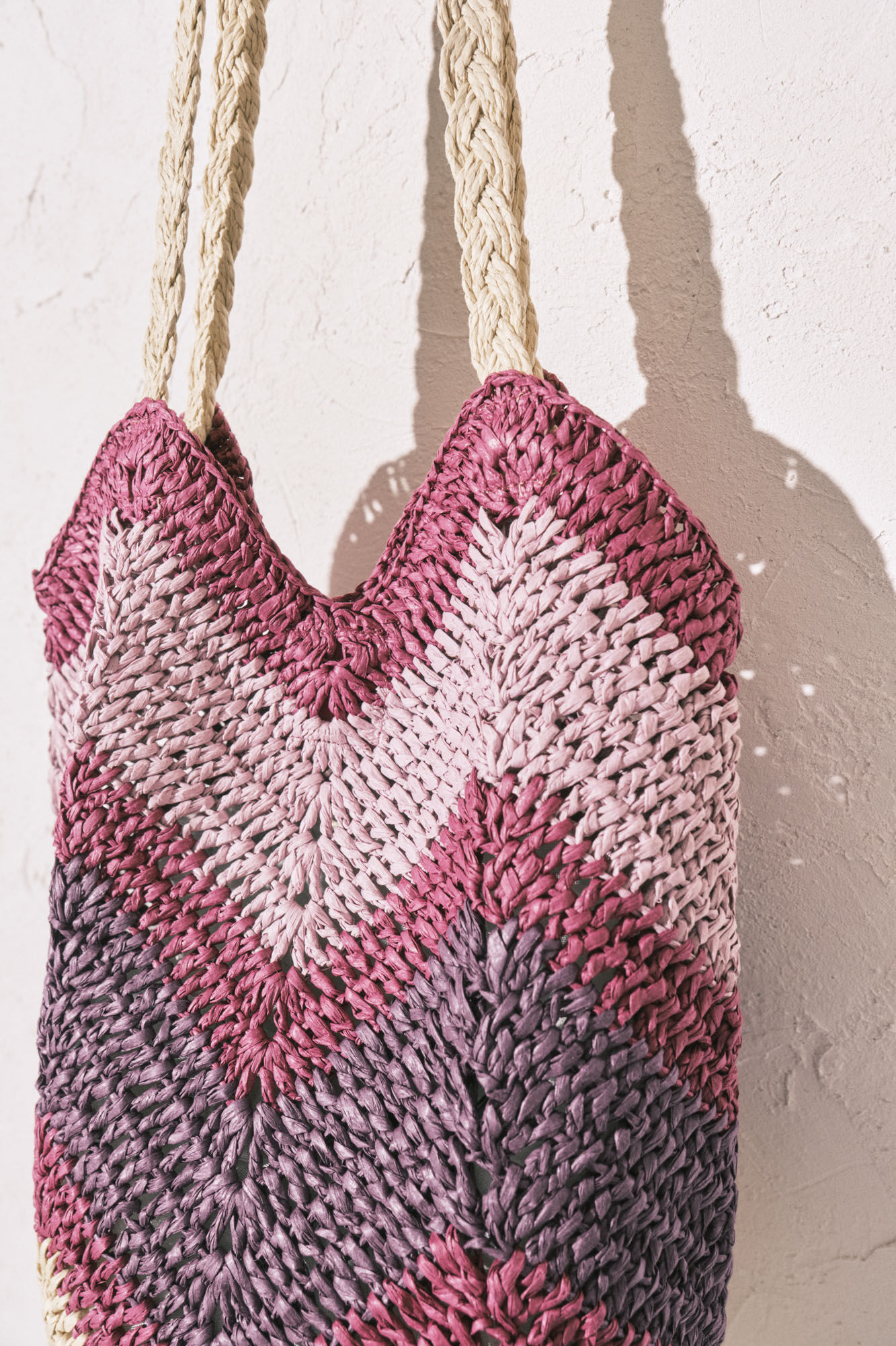 Women'secret Bolso hombro rafia multicolor