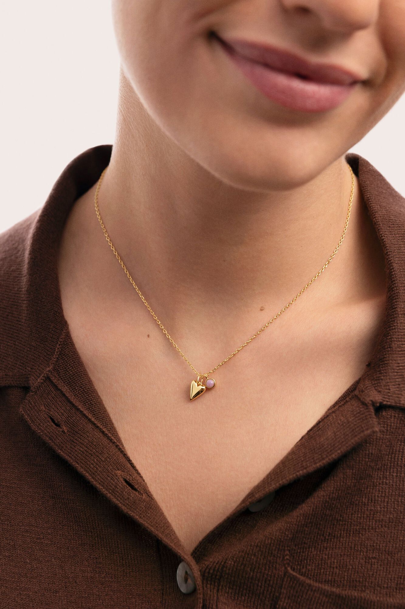 Singularu Collar Ch&eacute;rie Ba&ntilde;o Oro 