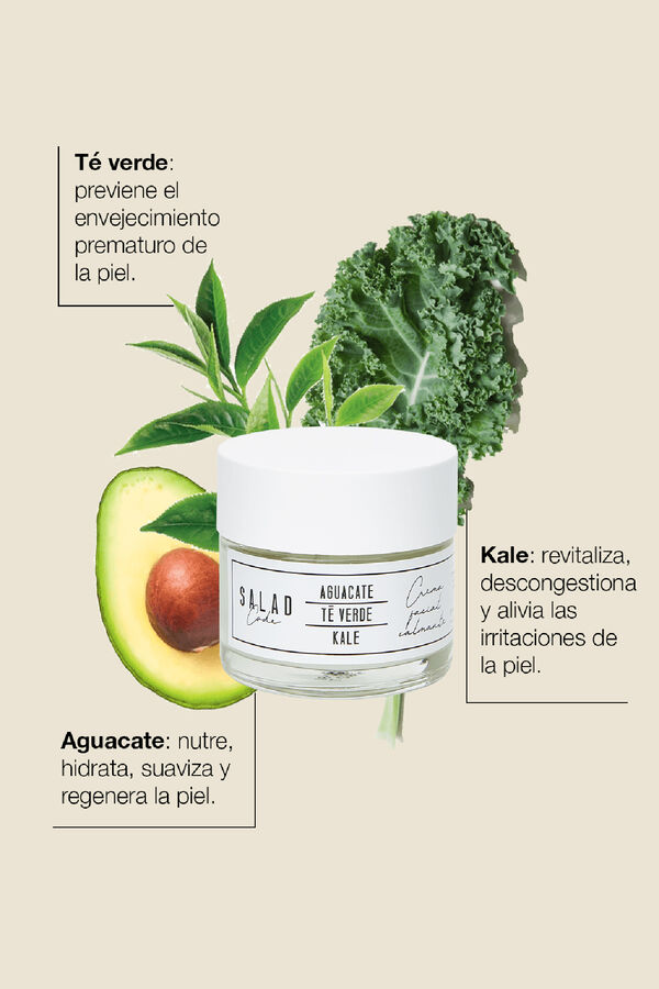Salad Code Crema facial hidratante y calmante beige