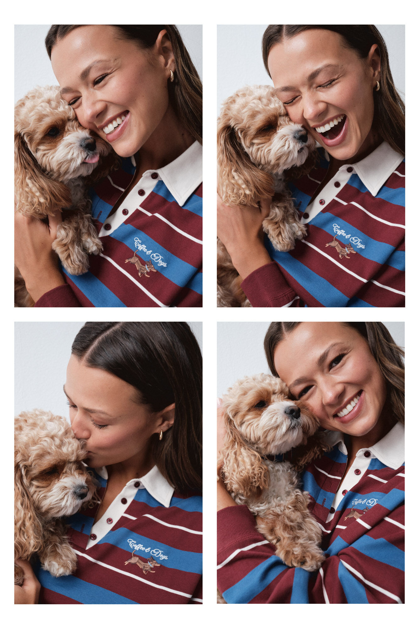 Women'secret Polo rayas azul granate