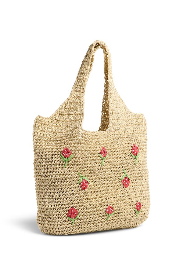 Pieces Shopper Paperstraw playa nude