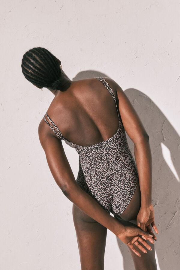 Women'secret Ba&ntilde;ador moldeador animal print estampado