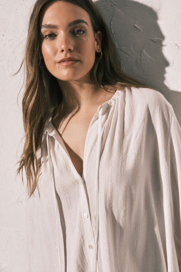Women'secret Camisola cuello mao blanca blanco