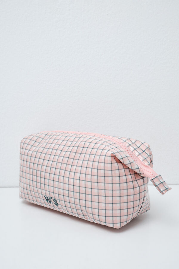 Women'secret Neceser mediano cuadros asa estampado