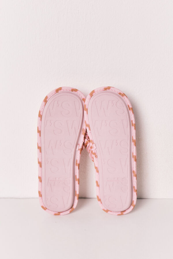 Women'secret Zapatillas casa tiras ondas color estampado