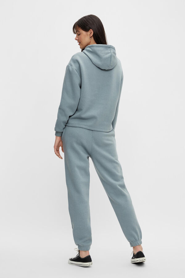 Pieces Sudadera b&aacute;sica capucha azul