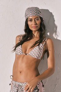 Women'secret Pa&ntilde;uelo algod&oacute;n estampado geom&eacute;trico