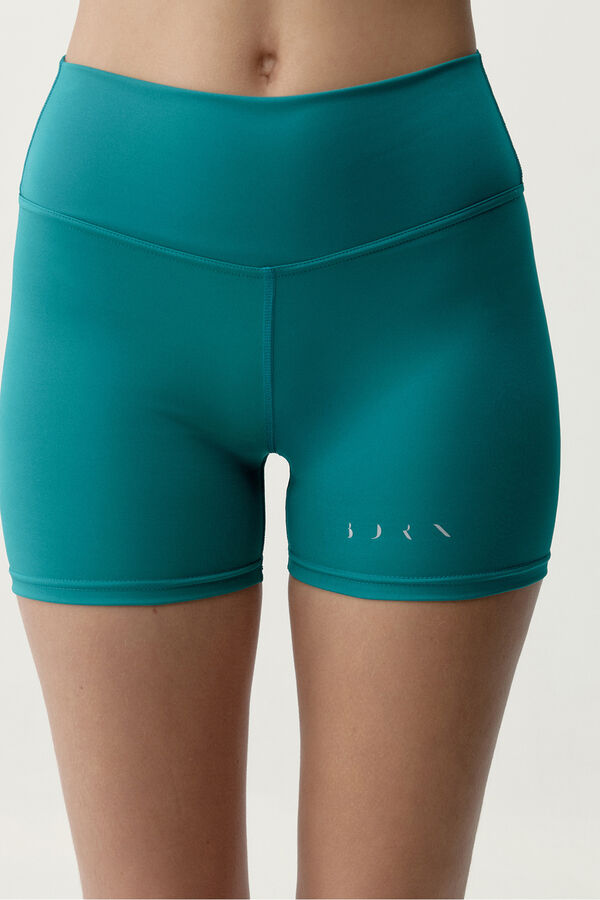 Born Living Yoga Pantal&oacute;n corto deportivo Roland verde turquesa