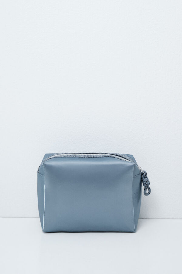 Women'secret Neceser mediano acolchado azul metalizado azul