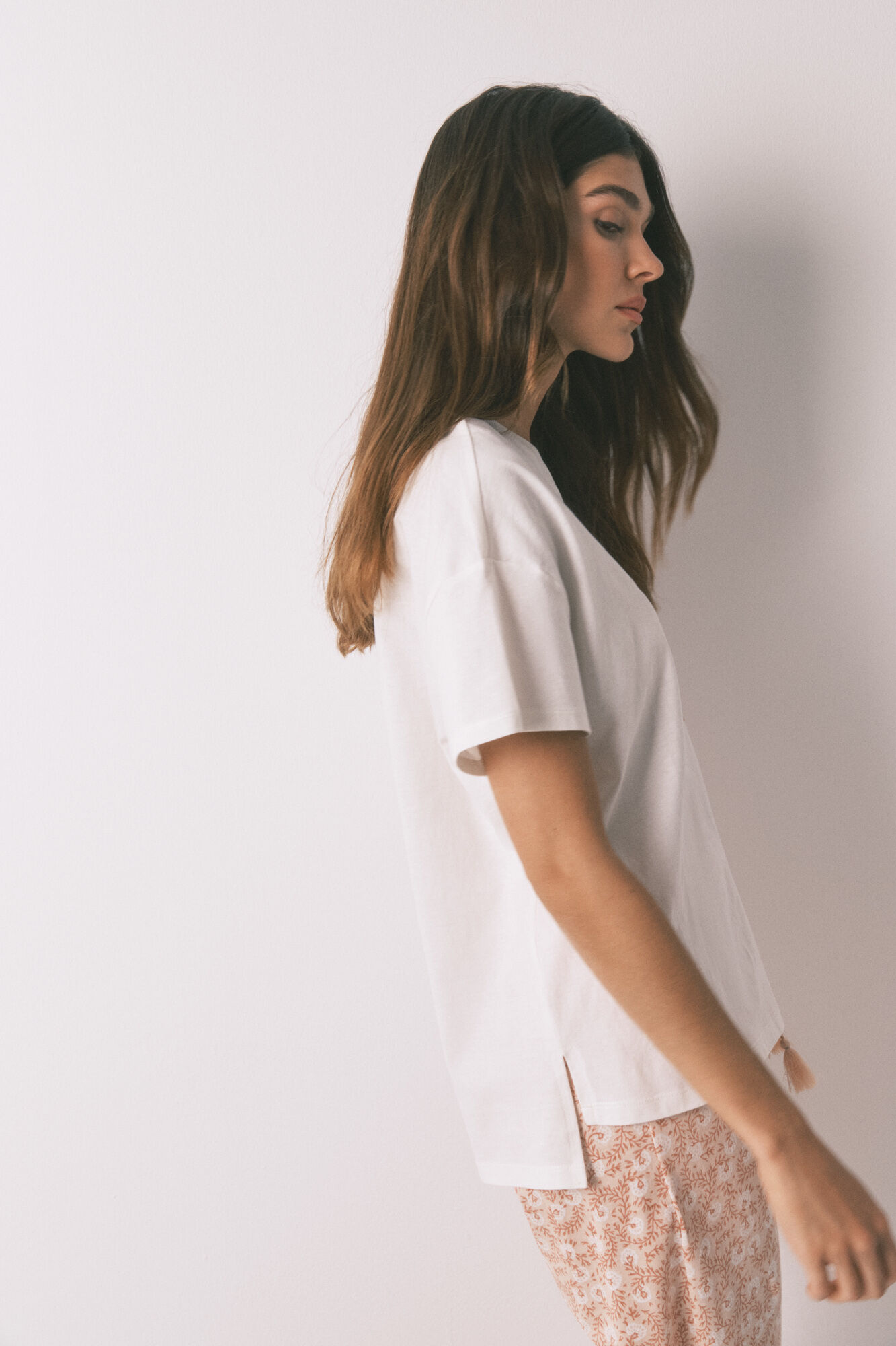 Women'secret Camiseta 100% algod&oacute;n "Namaste" blanco