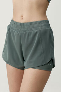 Born Living Yoga Pantal&oacute;n corto deportivo Padma 2.0 verde
