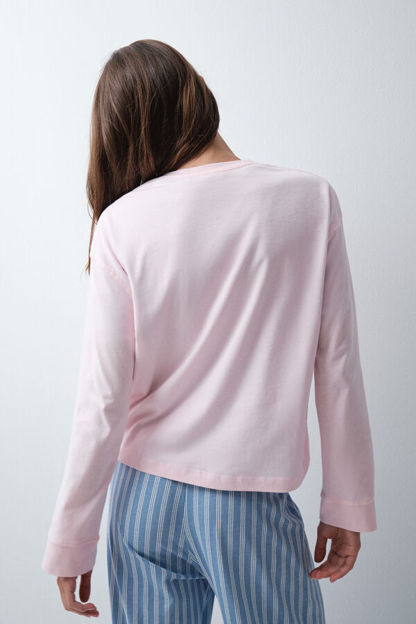 Women'secret Camiseta algod&oacute;n bolsillo rosa rosa