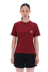 Reebok Camiseta deportiva con bolsillo y logo Reebok burdeos