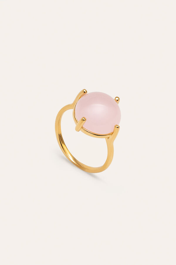 Singularu Anillo Celebrate Pink Ba&ntilde;o Oro amarillo