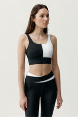 Born Living Yoga Top deportivo Kate negro/blanco negro