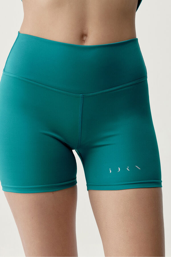Born Living Yoga Pantal&oacute;n corto deportivo Roland verde turquesa