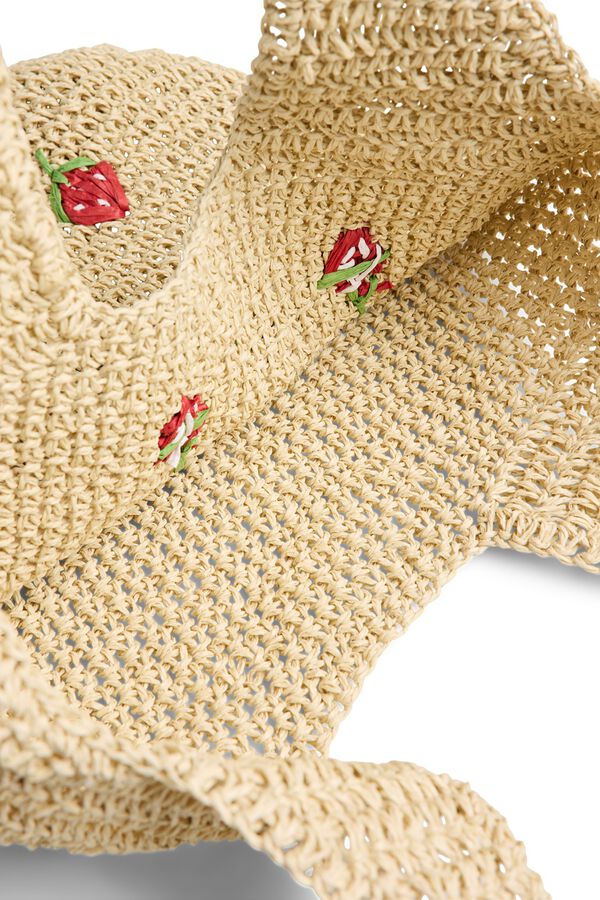 Pieces Shopper Paperstraw playa nude