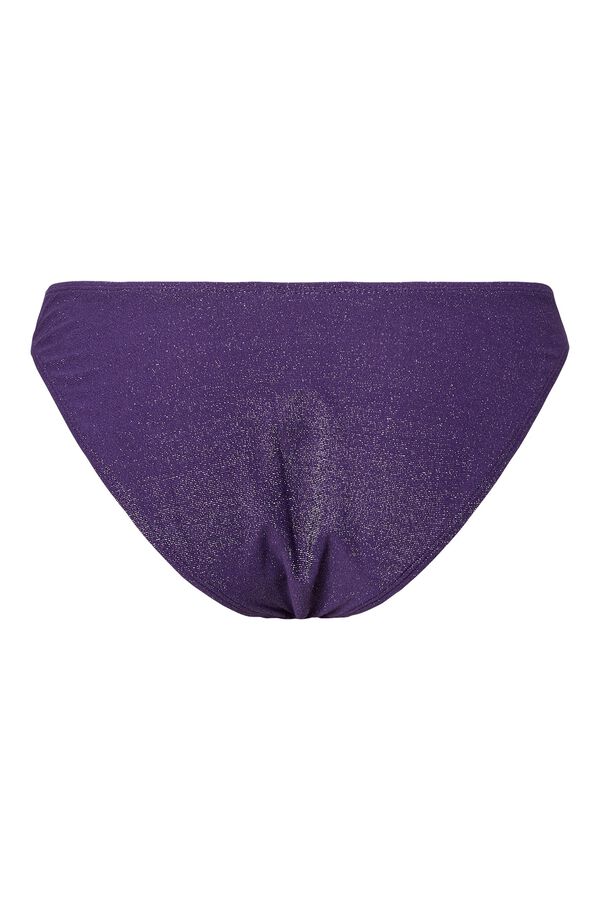 Pieces Braga bikini nylon glitter morado/lila