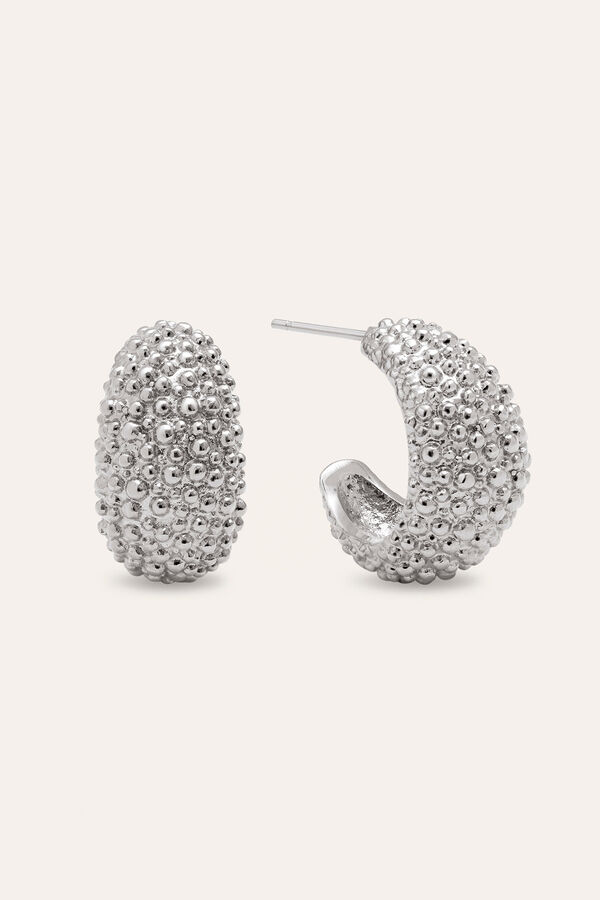 Singularu Pendientes Aro Antique Acero gris
