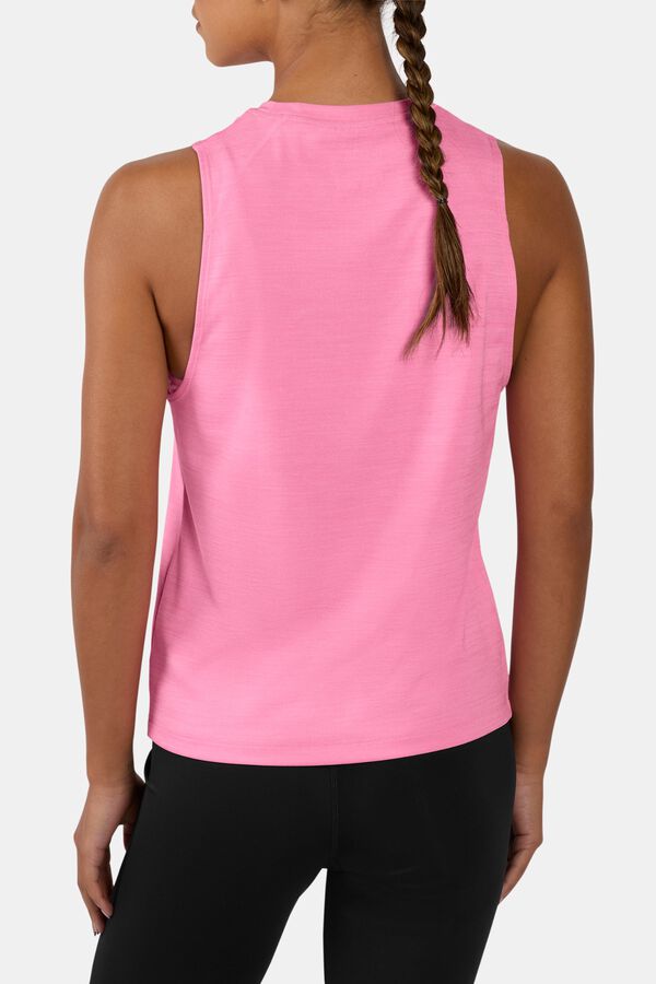 Reebok Camiseta sin mangas entrenamiento rosa