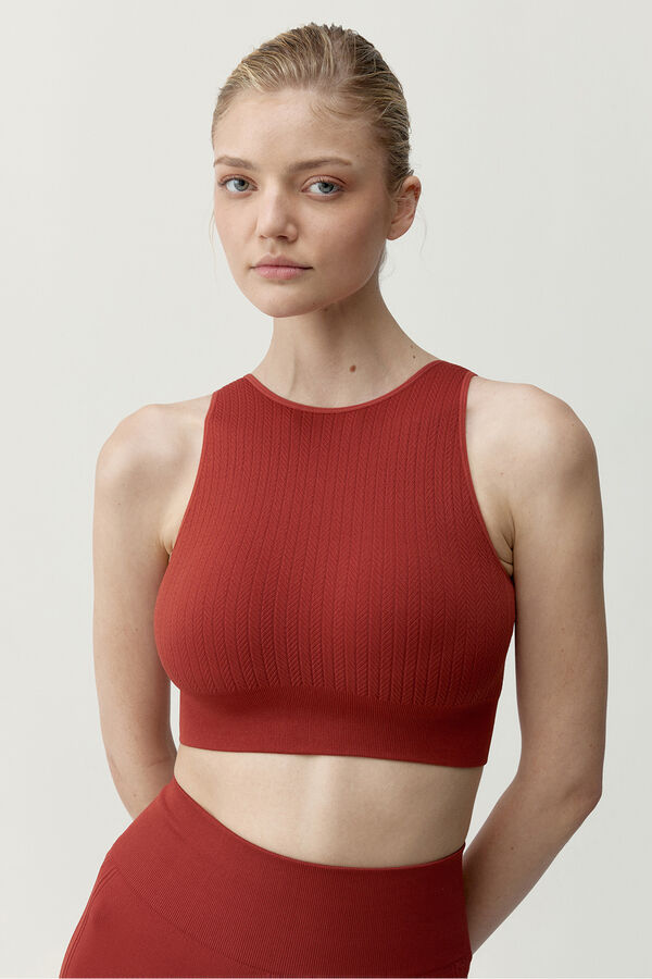 Born Living Yoga Top deportivo Zinara rojo rojo