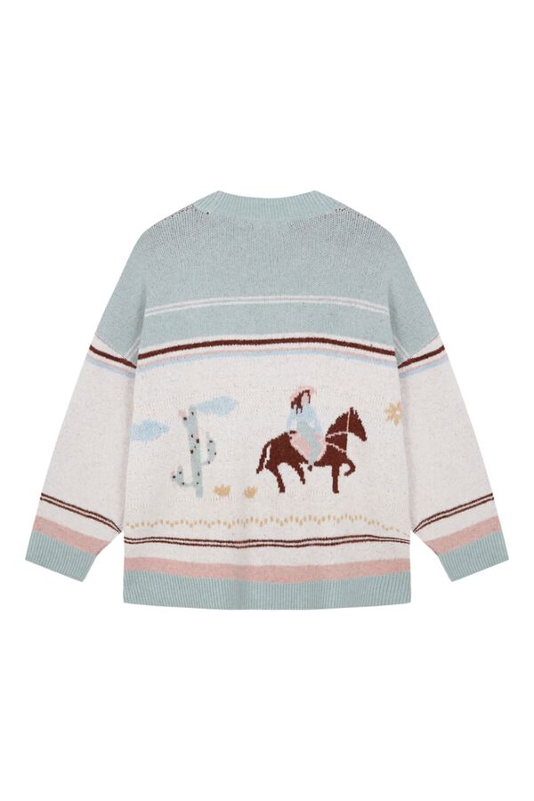 Women'secret Bata corta cardigan tricot estampado